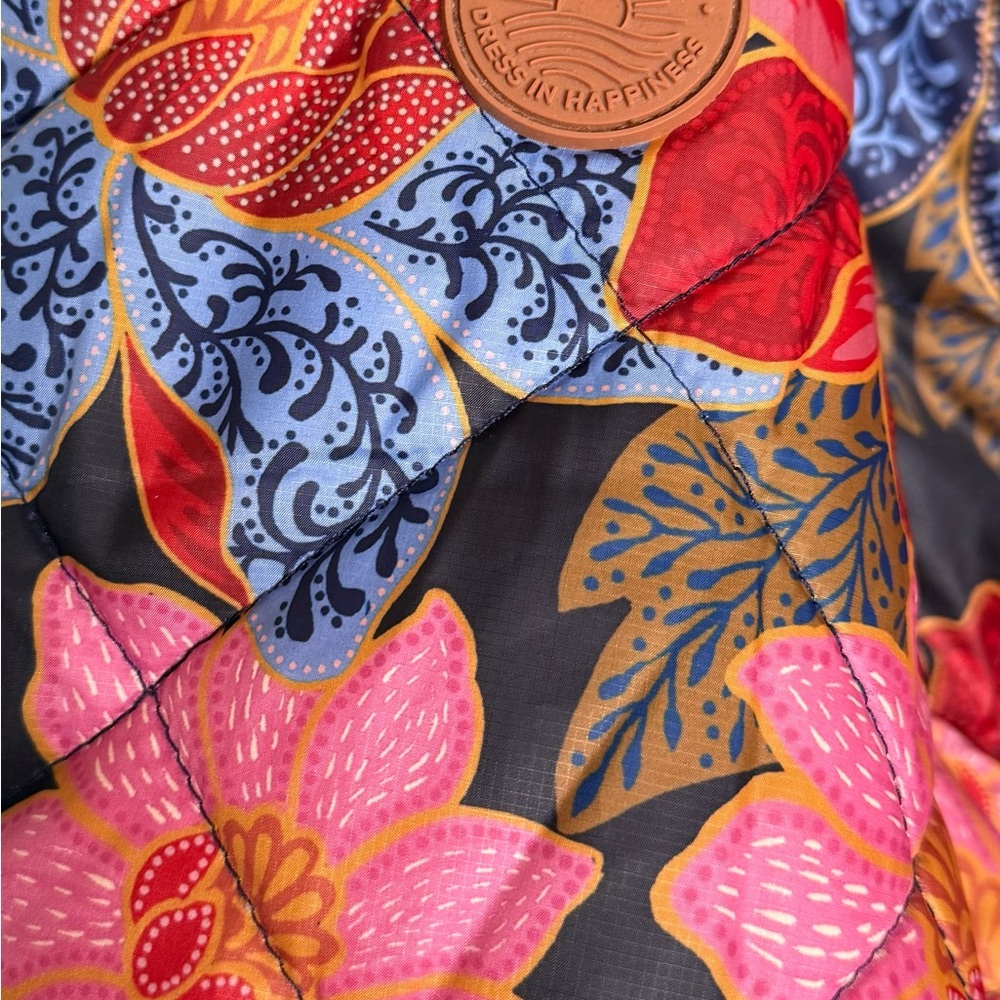 Farm Rio | Toucanfly Reversible Quilted Floral Bouclé Jacket | Sz XS - Picture 13 of 14